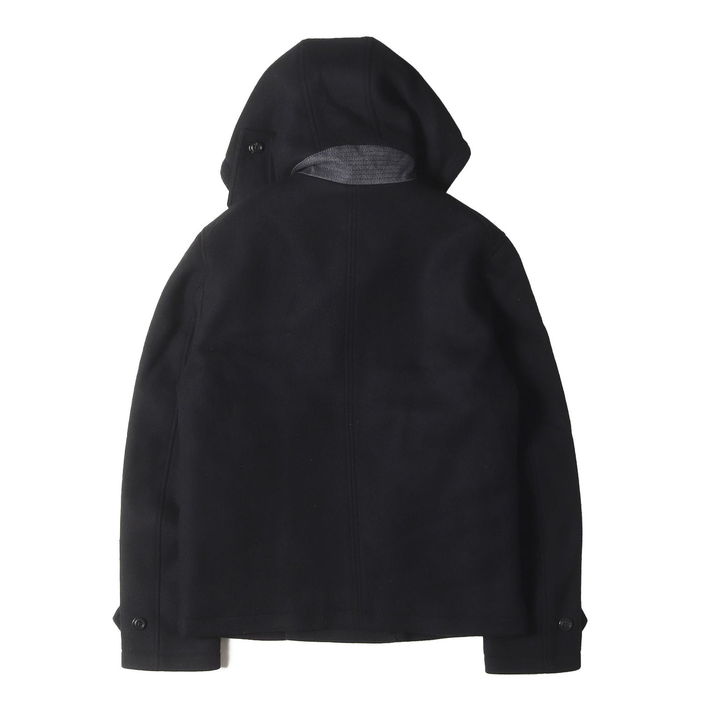 ニット襟 ダブルブレスト ショート メルトンコート