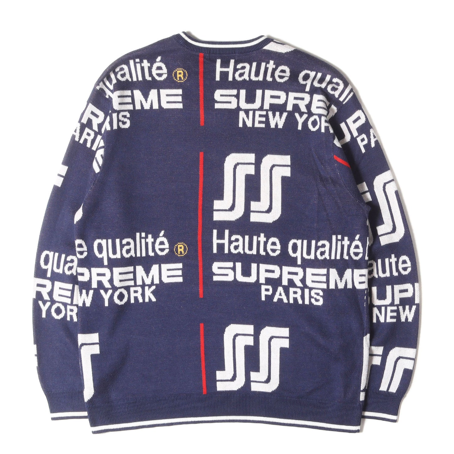 20SS ロゴ柄 クルーネック ニット セーター(Qualite Sweater)