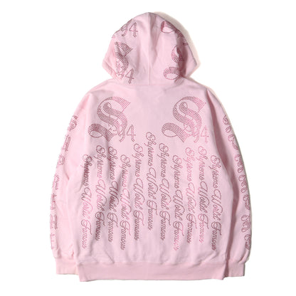 22SS ラインストーン デザイン ジップ スウェットパーカー(Rhinestone Zip Up Hooded Sweatshirt)
