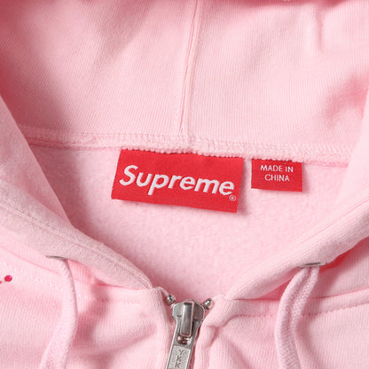 22SS ラインストーン デザイン ジップ スウェットパーカー(Rhinestone Zip Up Hooded Sweatshirt)
