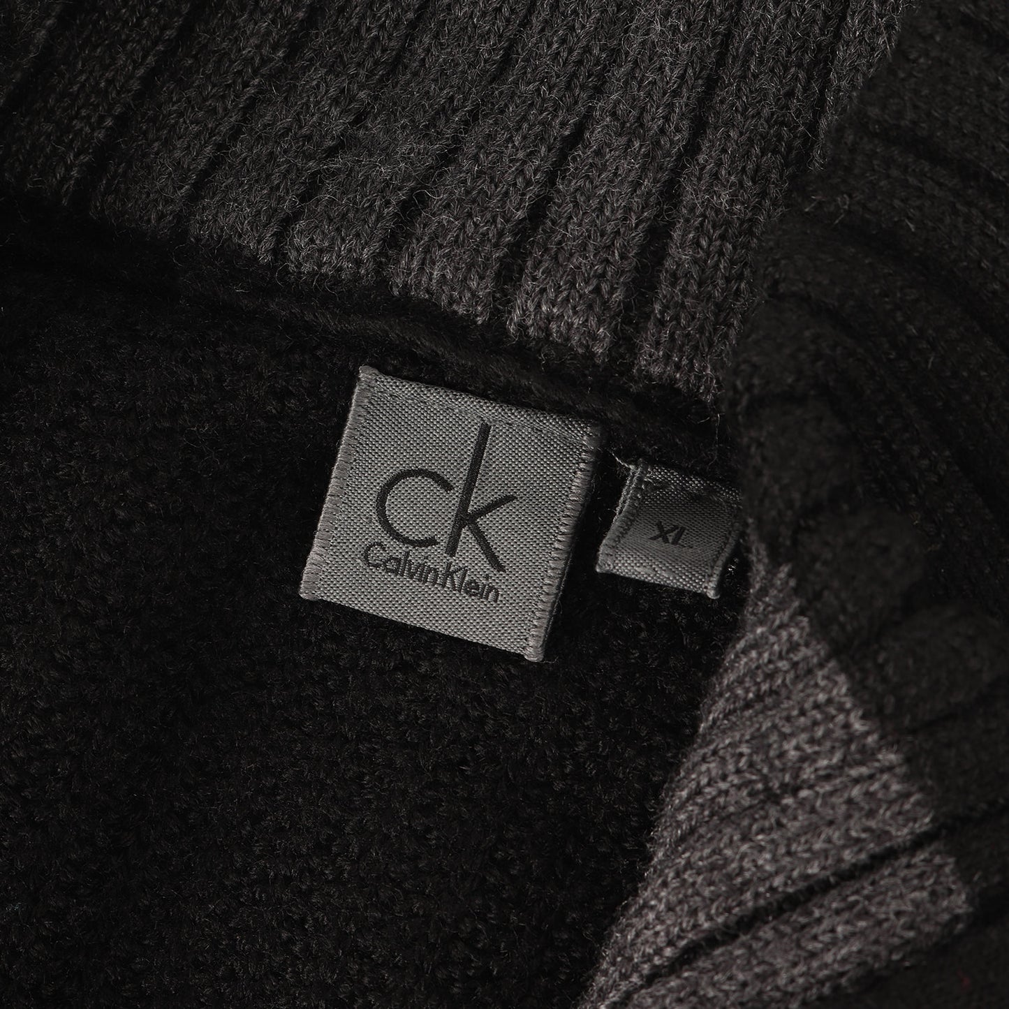 ワッフルニット フルジップ セーター