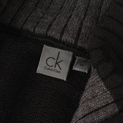 ワッフルニット フルジップ セーター