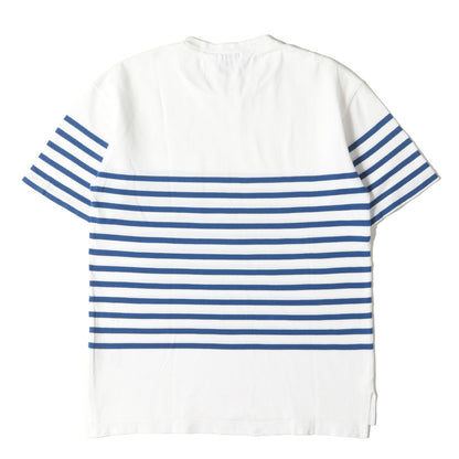 SHIPS別注 青ワニ復刻モデル マリンボーダー 鹿の子 Tシャツ