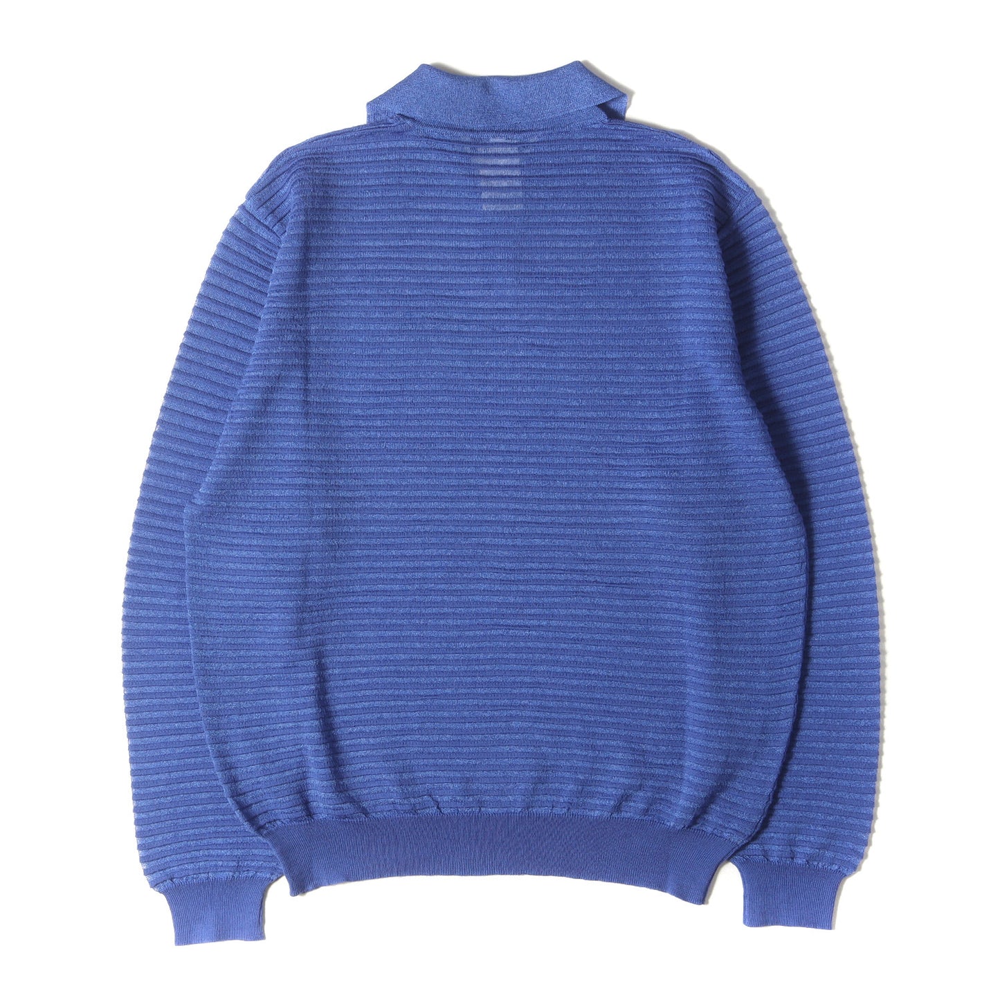 90s ボーダー ロングスリーブ ニット ポロシャツ