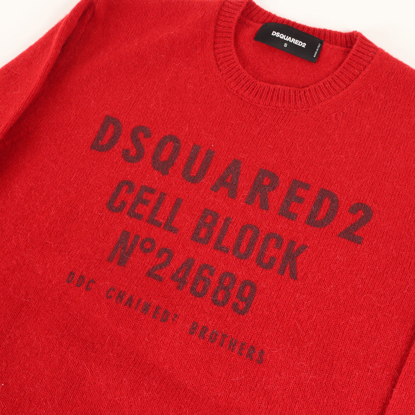 ロゴプリント ウール/アルパカ ニット セーター