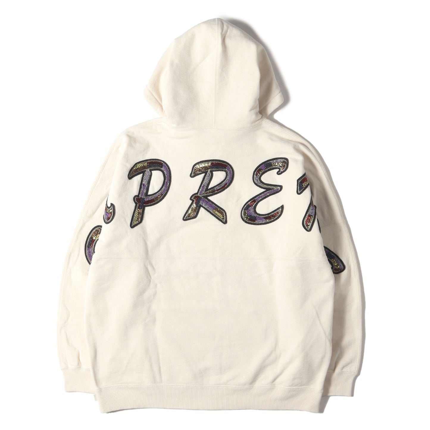 22SS ビーズロゴ スウェット パーカー(Beaded Hooded Sweatshirt)