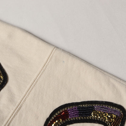 22SS ビーズロゴ スウェット パーカー(Beaded Hooded Sweatshirt)