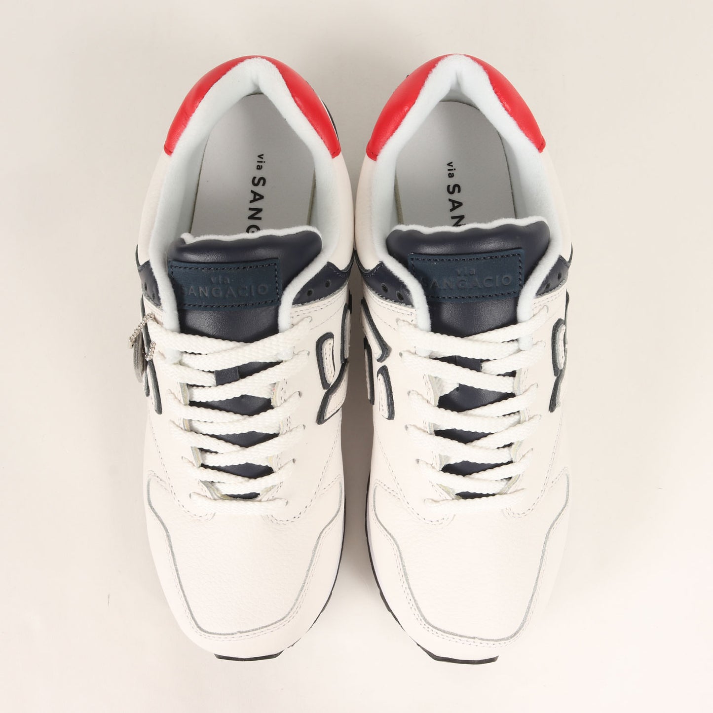 22SS 7周年記念 にゅ～ず トリコロール レザー スニーカー