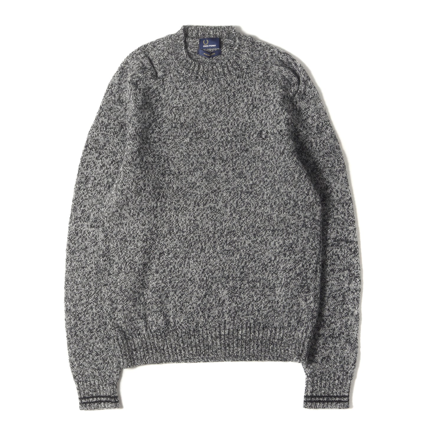 クルーネック ミックスウールニット セーター(イングランド製)