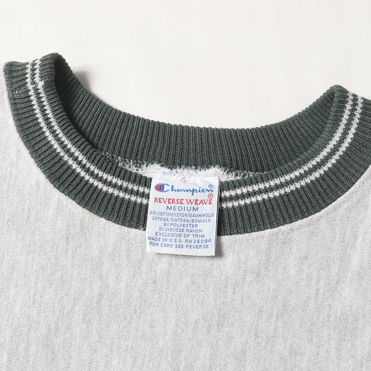 90s 刺繍タグ リブライン リバースウィーブ スウェット USA製