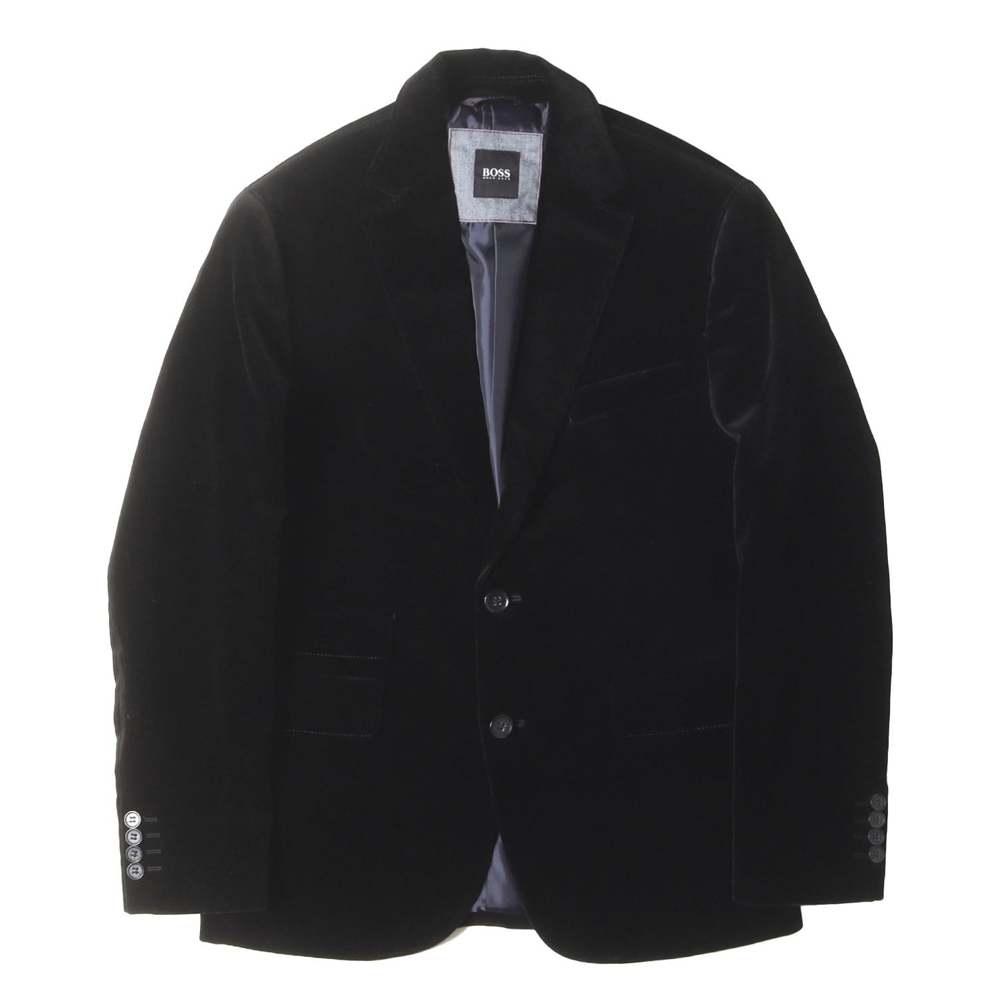 ベルベット 2つボタン テーラードジャケット