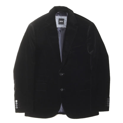 ベルベット 2つボタン テーラードジャケット