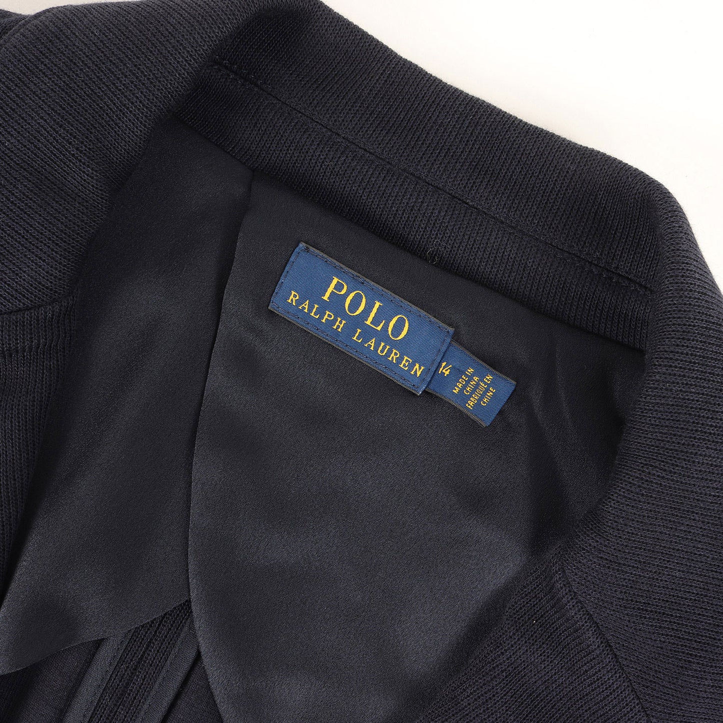 [現行モデル] RLロゴ刺繍 金ボタン ジャージー 紺ブレ / ブレザー テーラードジャケット