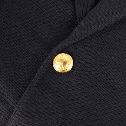 [現行モデル] RLロゴ刺繍 金ボタン ジャージー 紺ブレ / ブレザー テーラードジャケット