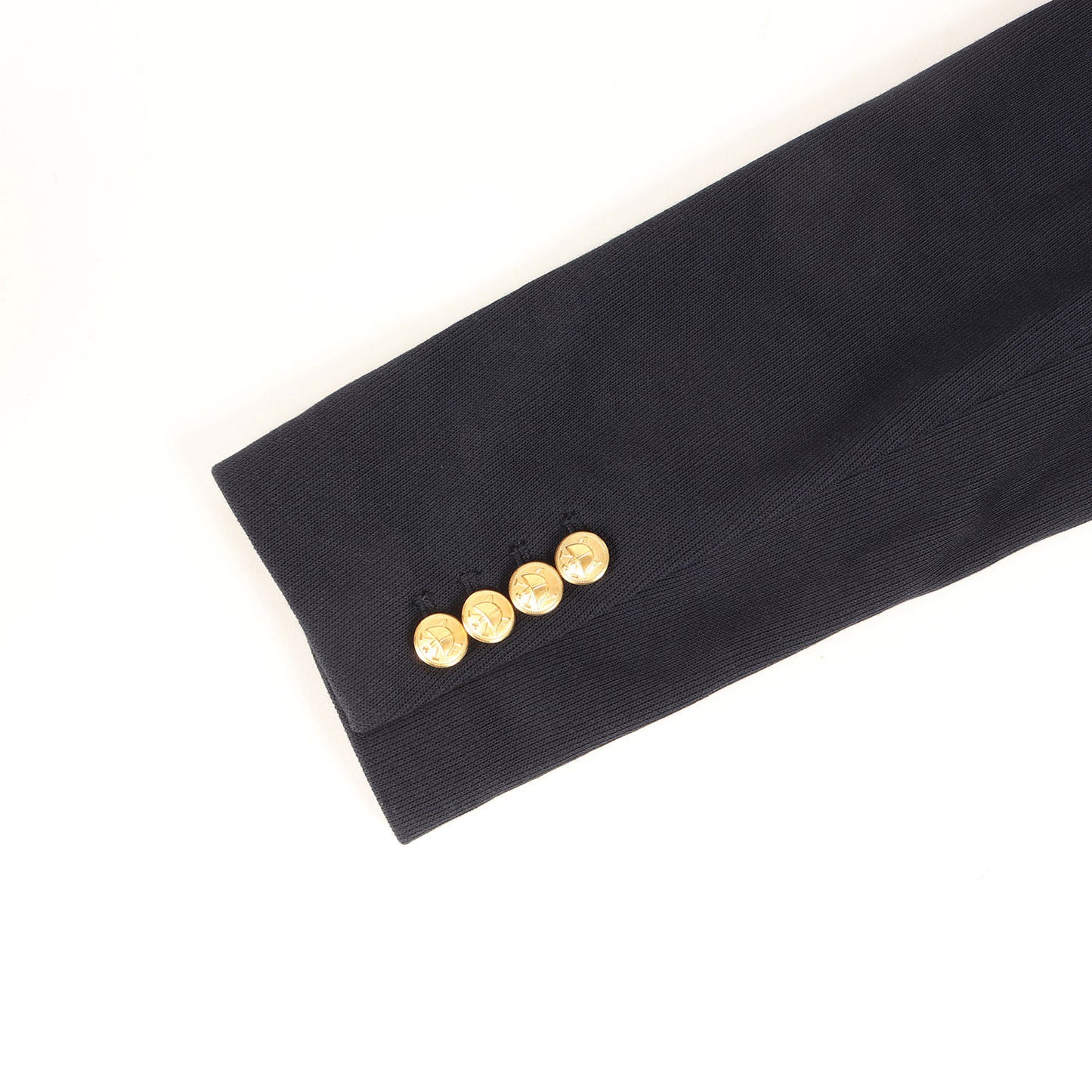 [現行モデル] RLロゴ刺繍 金ボタン ジャージー 紺ブレ / ブレザー テーラードジャケット