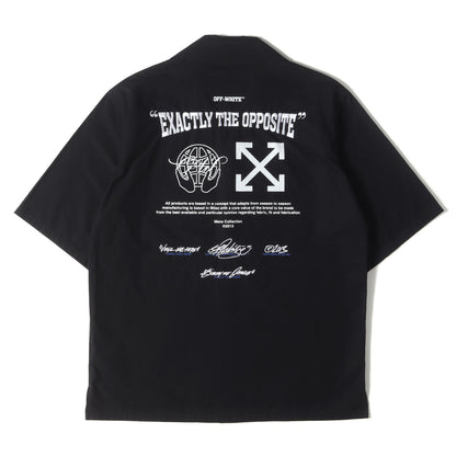 23SS グラフィック オープンカラー コットン 半袖シャツ