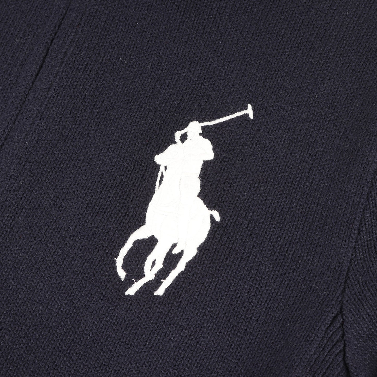 [人気モデル] ビッグポニー ダブルジップ ドライバーズ コットンニット