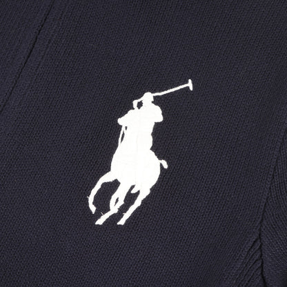 [人気モデル] ビッグポニー ダブルジップ ドライバーズ コットンニット