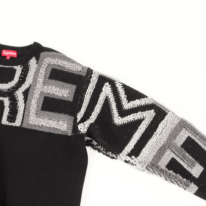 21AW シェニールロゴ ニットセーター(Chenille Logo Sweater)