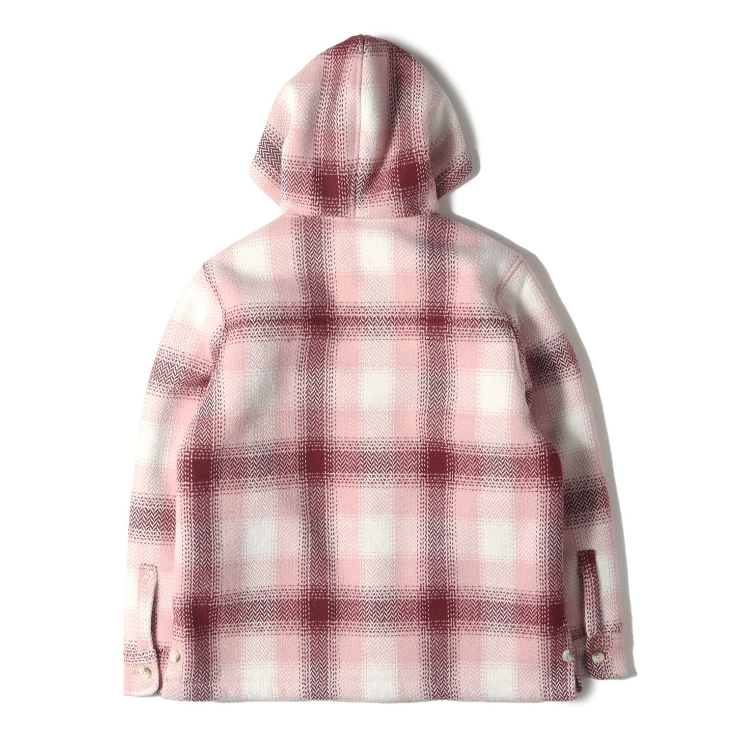 21AW チェック ヘリンボーン 裏ボア フーデッドジャケット(Hooded Ginza)