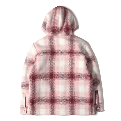 21AW チェック ヘリンボーン 裏ボア フーデッドジャケット(Hooded Ginza)