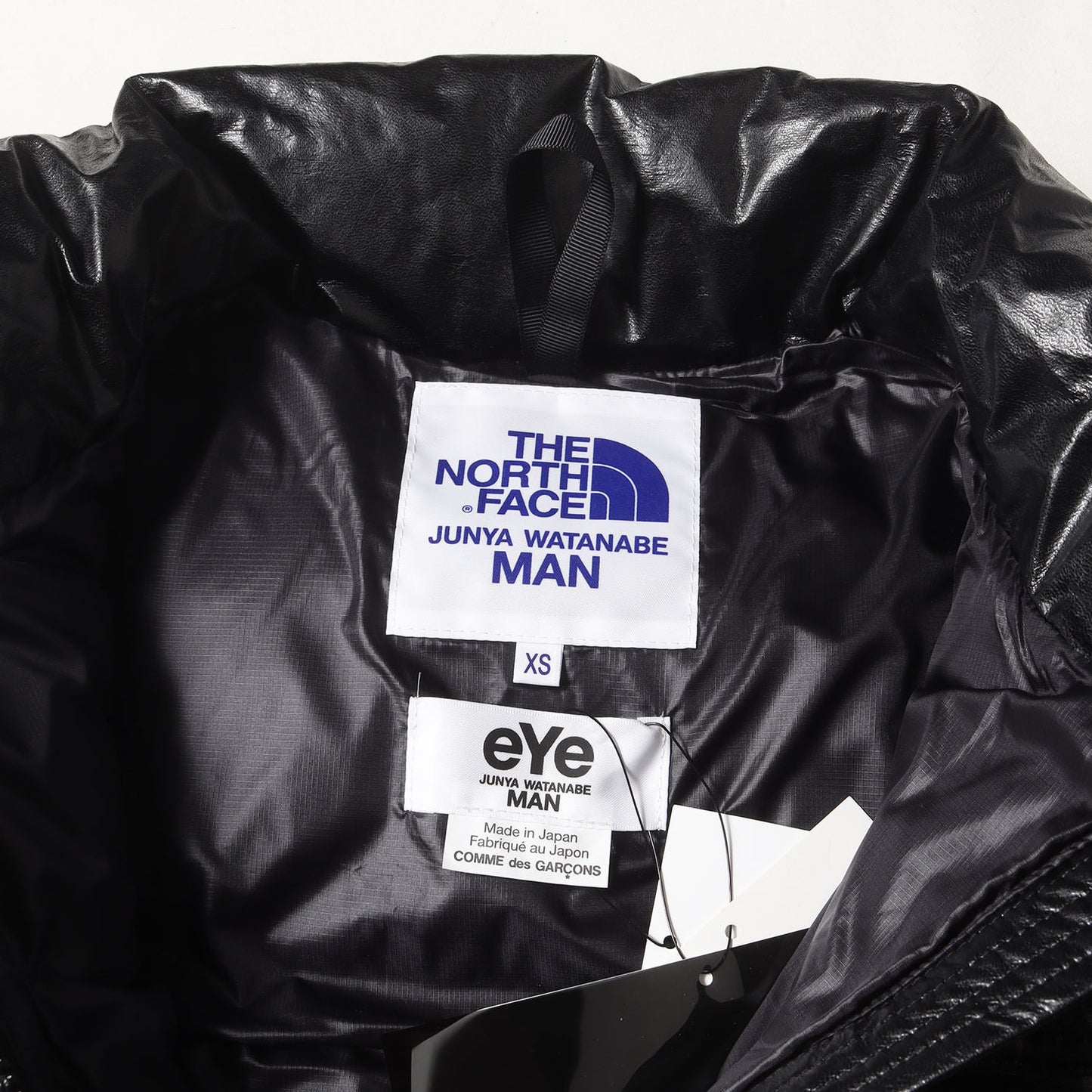 24AW ×THE NORTH FACE シンセティックレザー ヌプシ ダウンジャケット