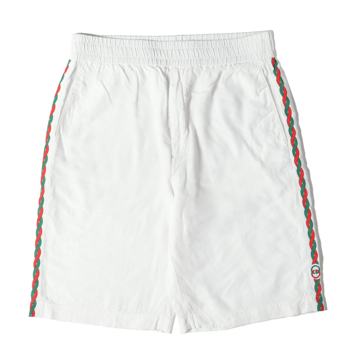 22SS インターロッキングGG サイド ロープライン レーヨン イージーショーツ