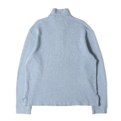 00s ポニー刺繍 ハーフジップ リブ スウェットシャツ