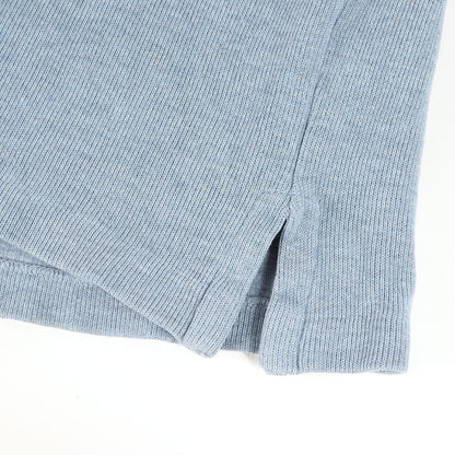 00s ポニー刺繍 ハーフジップ リブ スウェットシャツ