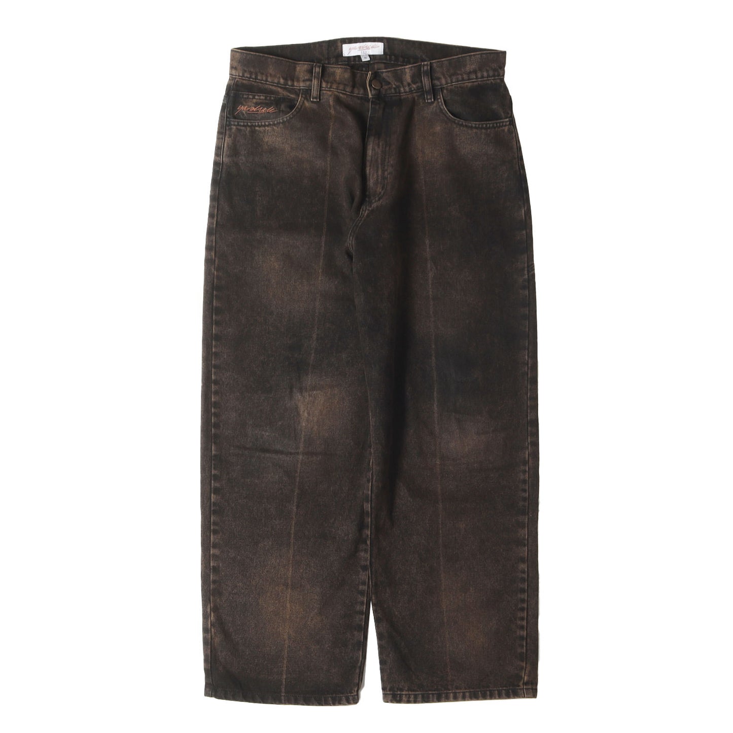 ブリーチ加工 ワイド デニムパンツ(Bleached Phantasy Jeans)