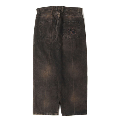 ブリーチ加工 ワイド デニムパンツ(Bleached Phantasy Jeans)