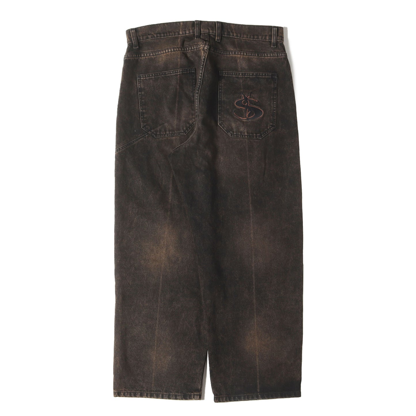 ブリーチ加工 ワイド デニムパンツ(Bleached Phantasy Jeans)