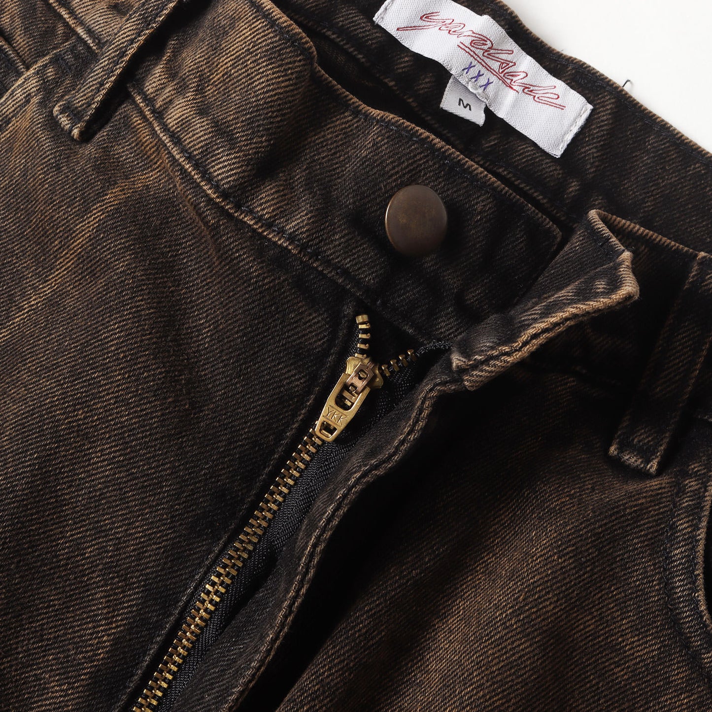 ブリーチ加工 ワイド デニムパンツ(Bleached Phantasy Jeans)