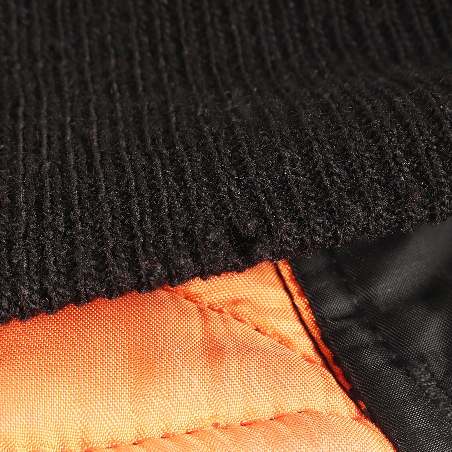 90s レザーロゴパッチ付き MA-1 フライトジャケット USA製