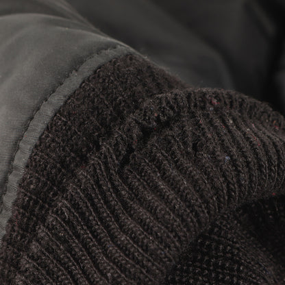 90s レザーロゴパッチ付き MA-1 フライトジャケット USA製