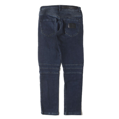 ストレッチ スキニー バイカー デニムパンツ