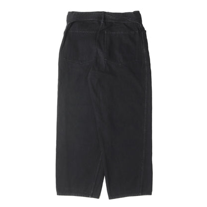 23SS ベルテッド ワイド テーパード デニムパンツ