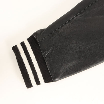 バックロゴ シープスキンレザー バーシティ ジャケット (BUCK LOGO SHEEP JEASEY JKT)