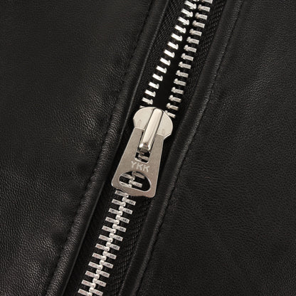バックロゴ シープスキンレザー バーシティ ジャケット (BUCK LOGO SHEEP JEASEY JKT)