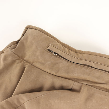 茶タグ コットン/ナイロン オックス ダウンコート