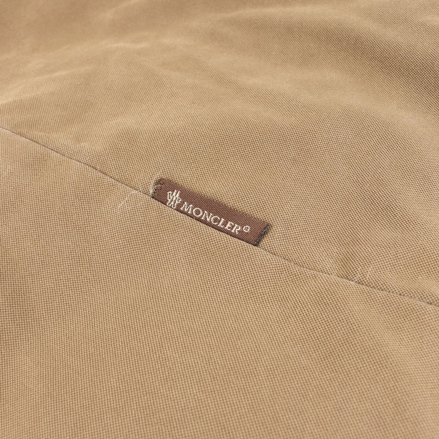 茶タグ コットン/ナイロン オックス ダウンコート