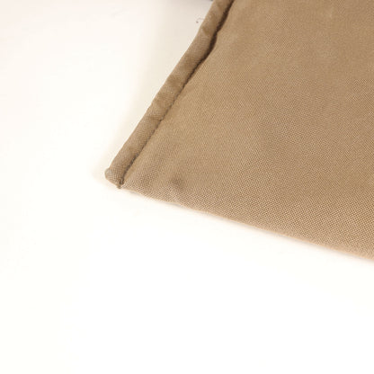 茶タグ コットン/ナイロン オックス ダウンコート