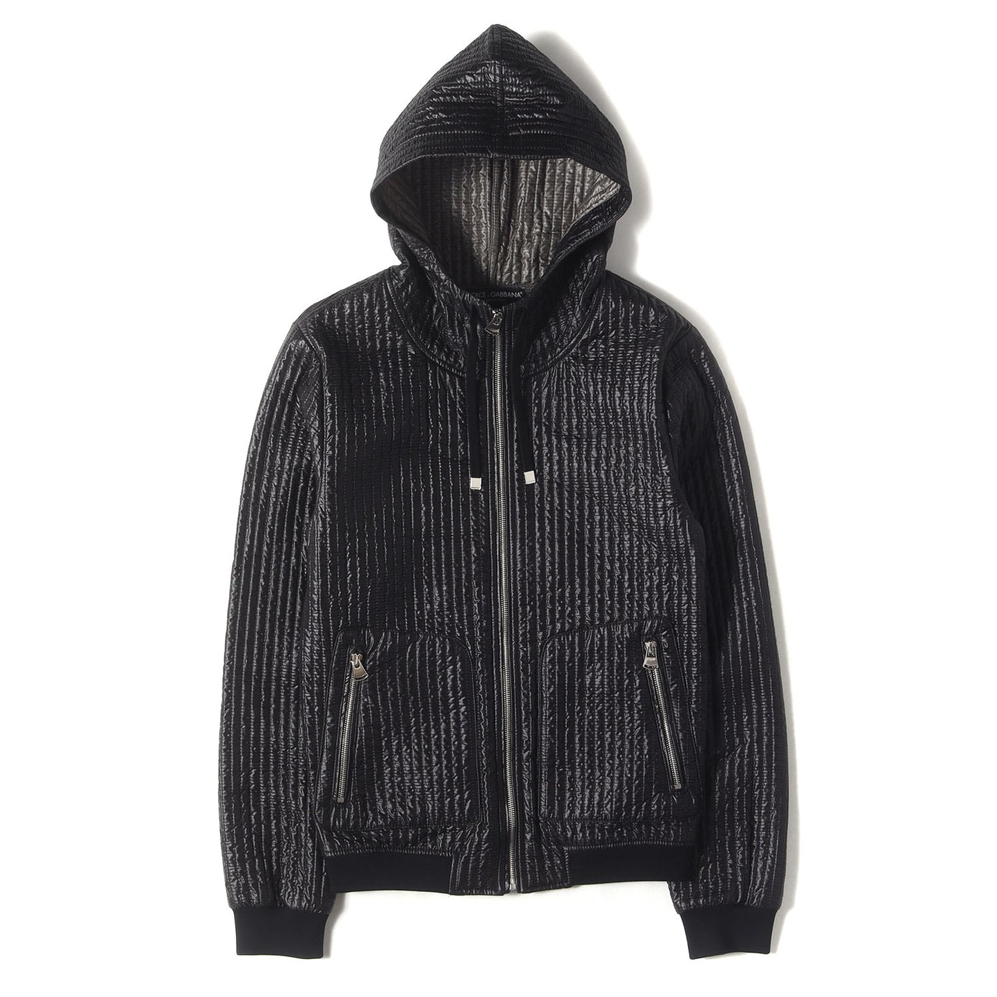 キルティング ナイロン フード ジップ ジャケット