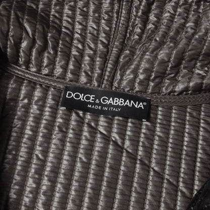 キルティング ナイロン フード ジップ ジャケット