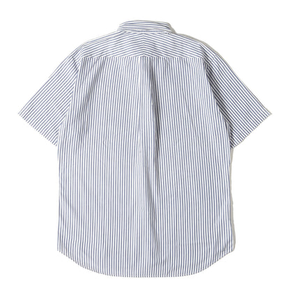ストライプ ボタンダウン 半袖シャツ