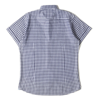 ギンガムチェック ボタンダウン トロッター 半袖シャツ(TROTTER SHIRT)