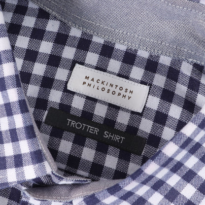 ギンガムチェック ボタンダウン トロッター 半袖シャツ(TROTTER SHIRT)