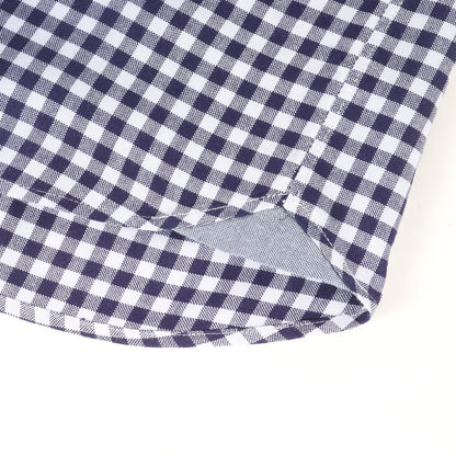 ギンガムチェック ボタンダウン トロッター 半袖シャツ(TROTTER SHIRT)