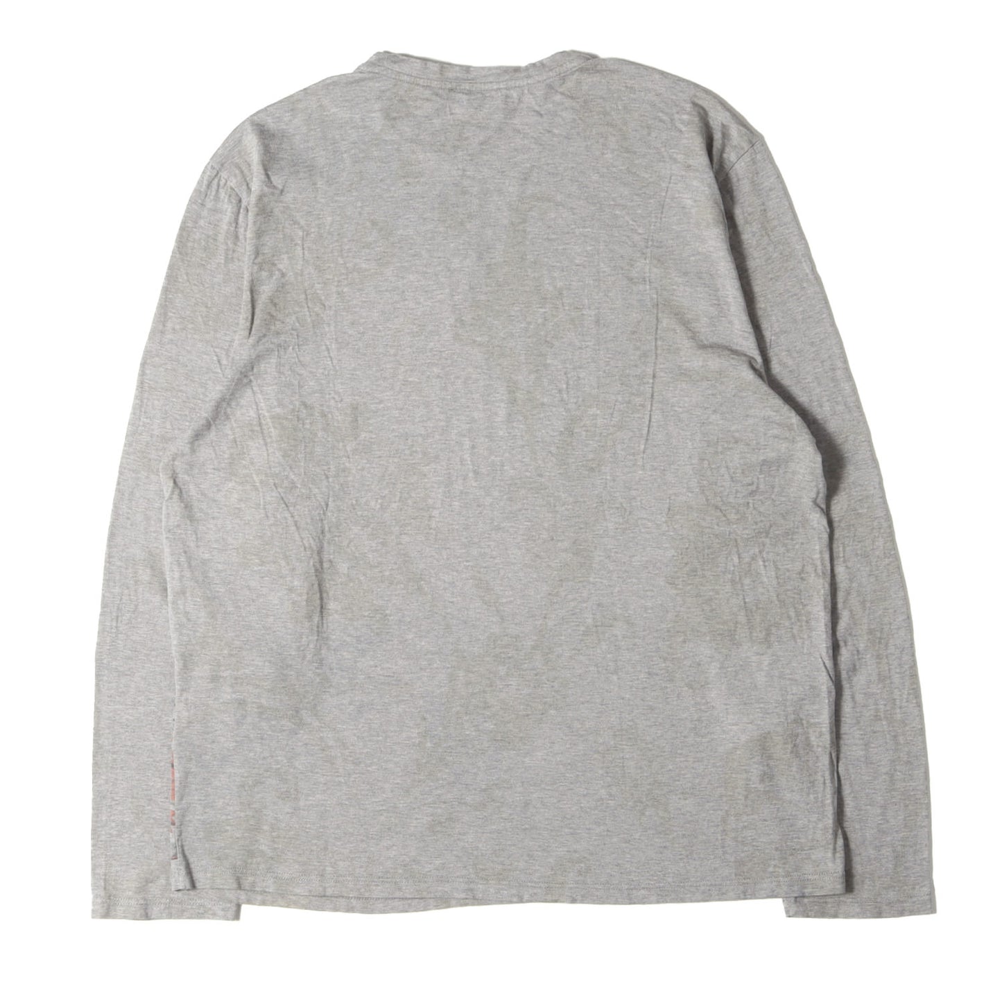 エンブレムグプリント フラワー柄 ロングスリーブ Tシャツ
