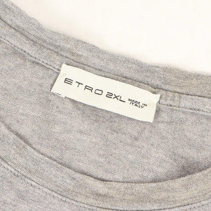 エンブレムグプリント フラワー柄 ロングスリーブ Tシャツ